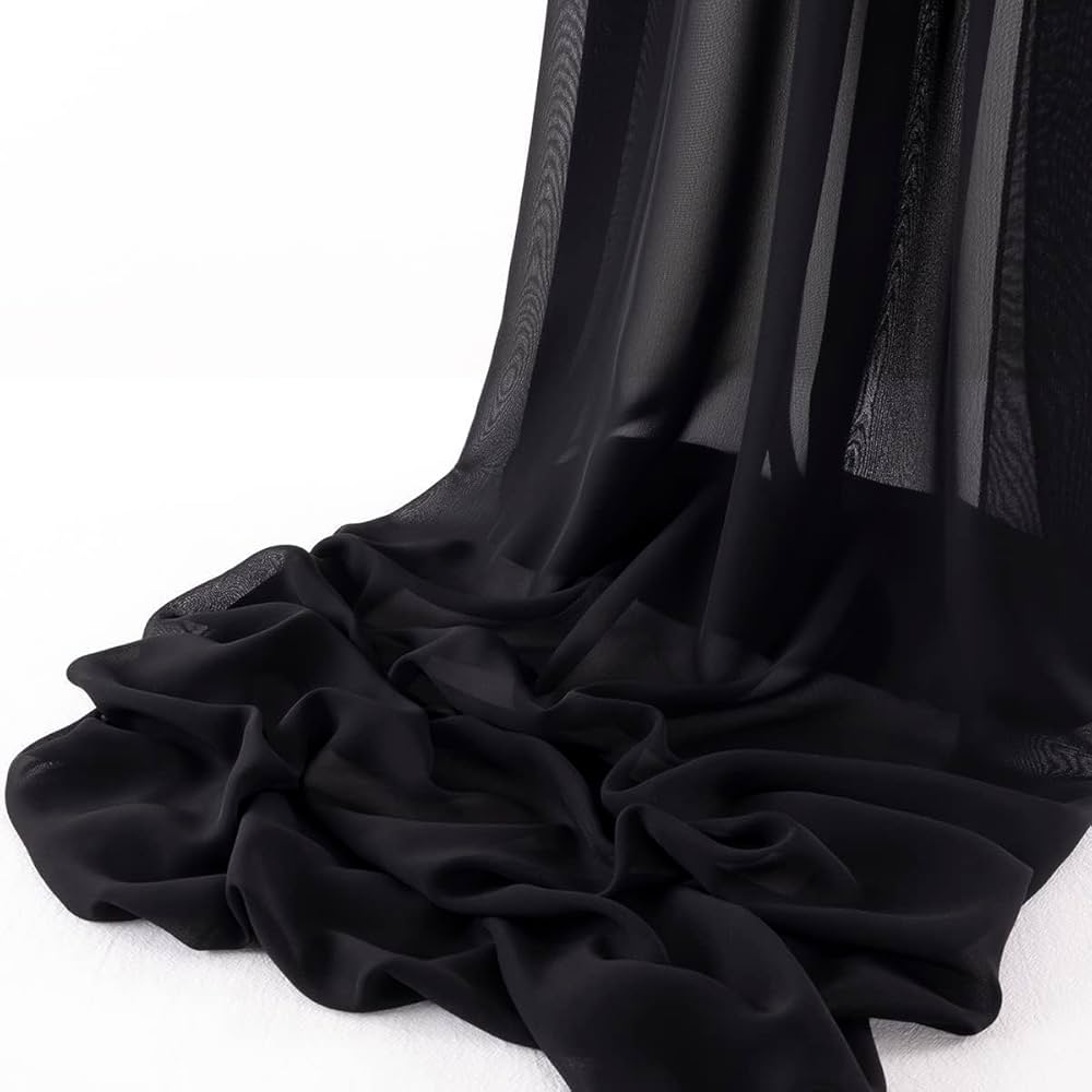 Amazon.com: MLMW Black Chiffon Fabric by The Yard Halloween